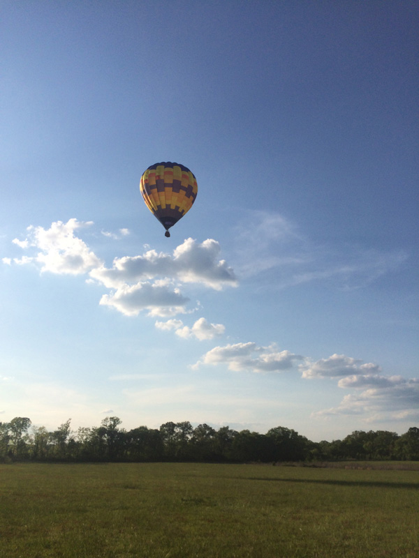 Aeronauti looking beautiful in front of the clouds