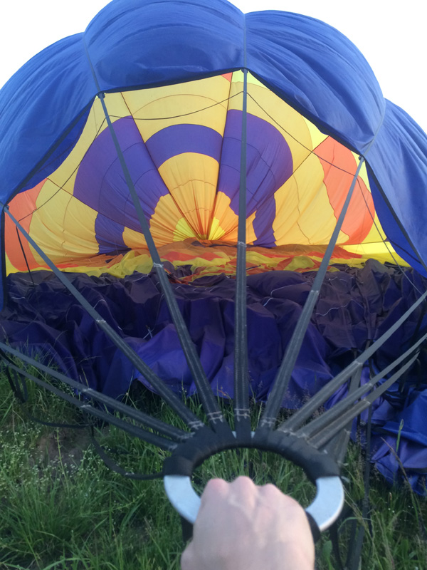 Deflating Aeronauti, as seen from the very top