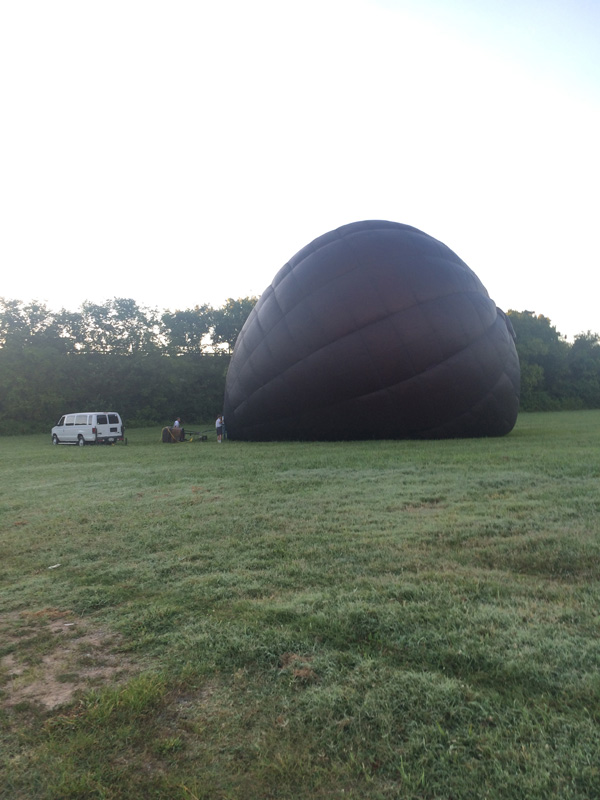 Inflating the all black balloon, Shadow