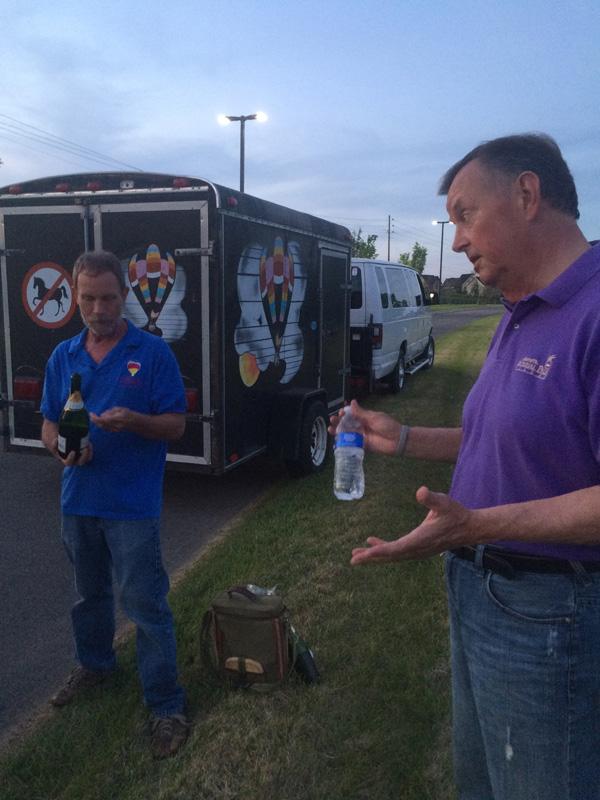 Marty telling the history of hot air ballooning